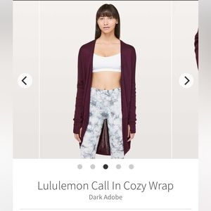 Lulu Lemon Call In Cozy Wrap